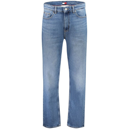 Tommy Hilfiger Blue Cotton Tapered Jeans