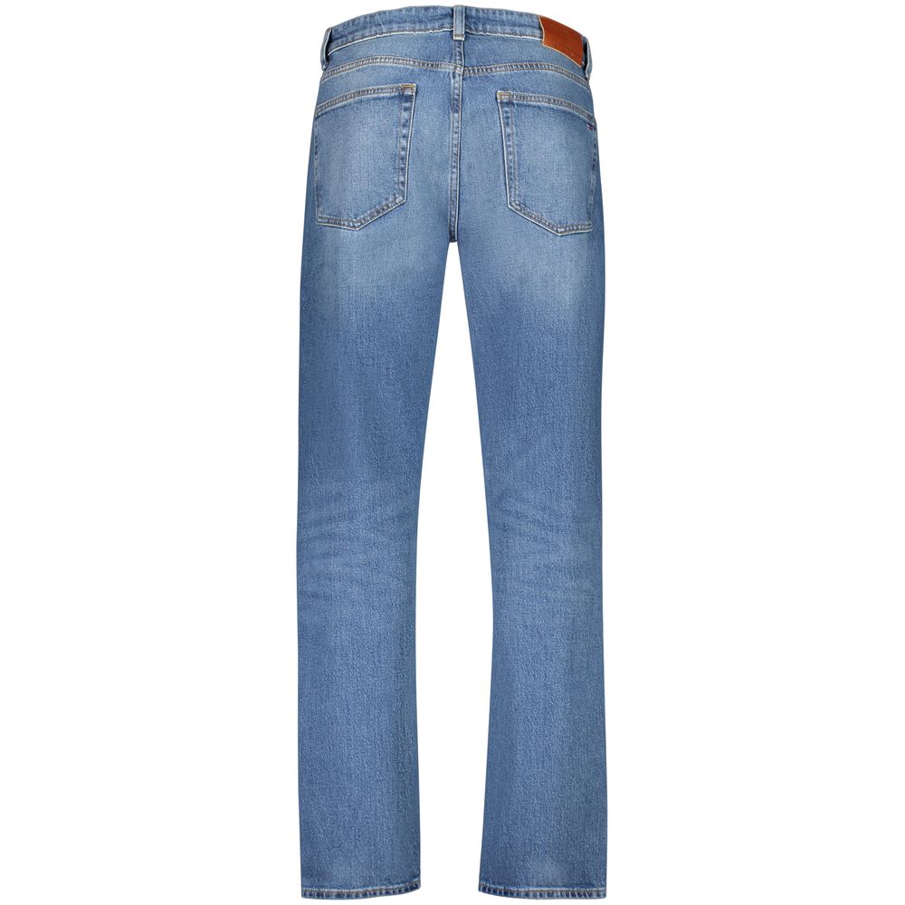Tommy Hilfiger Blue Cotton Tapered Jeans