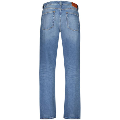 Tommy Hilfiger Blue Cotton Tapered Jeans