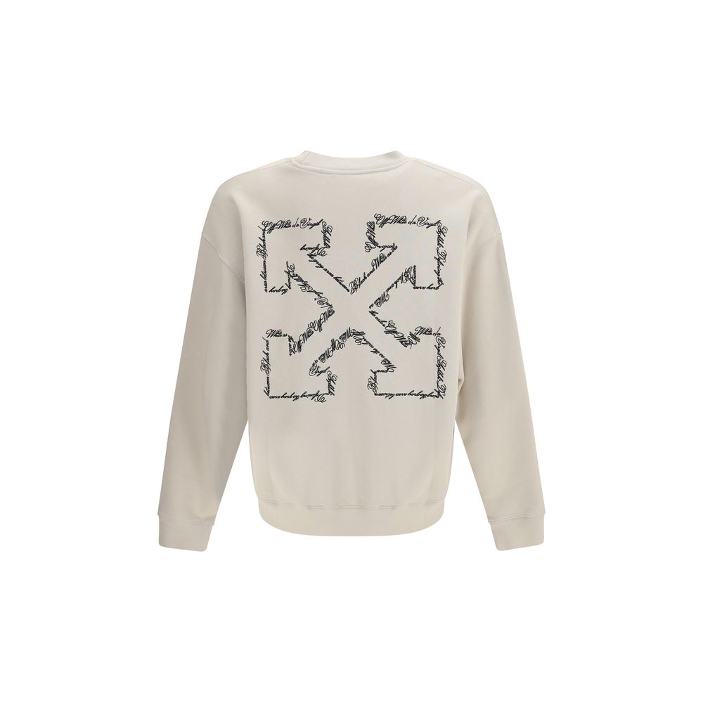 Off-White Beige Cotton Sweatshirt 1728,72470364320,Beige,Clothing,L,M,Men,New with tags,Off-White,S,Sweaters - Clothing,Sweatshirts - Sweaters - Clothing,XL