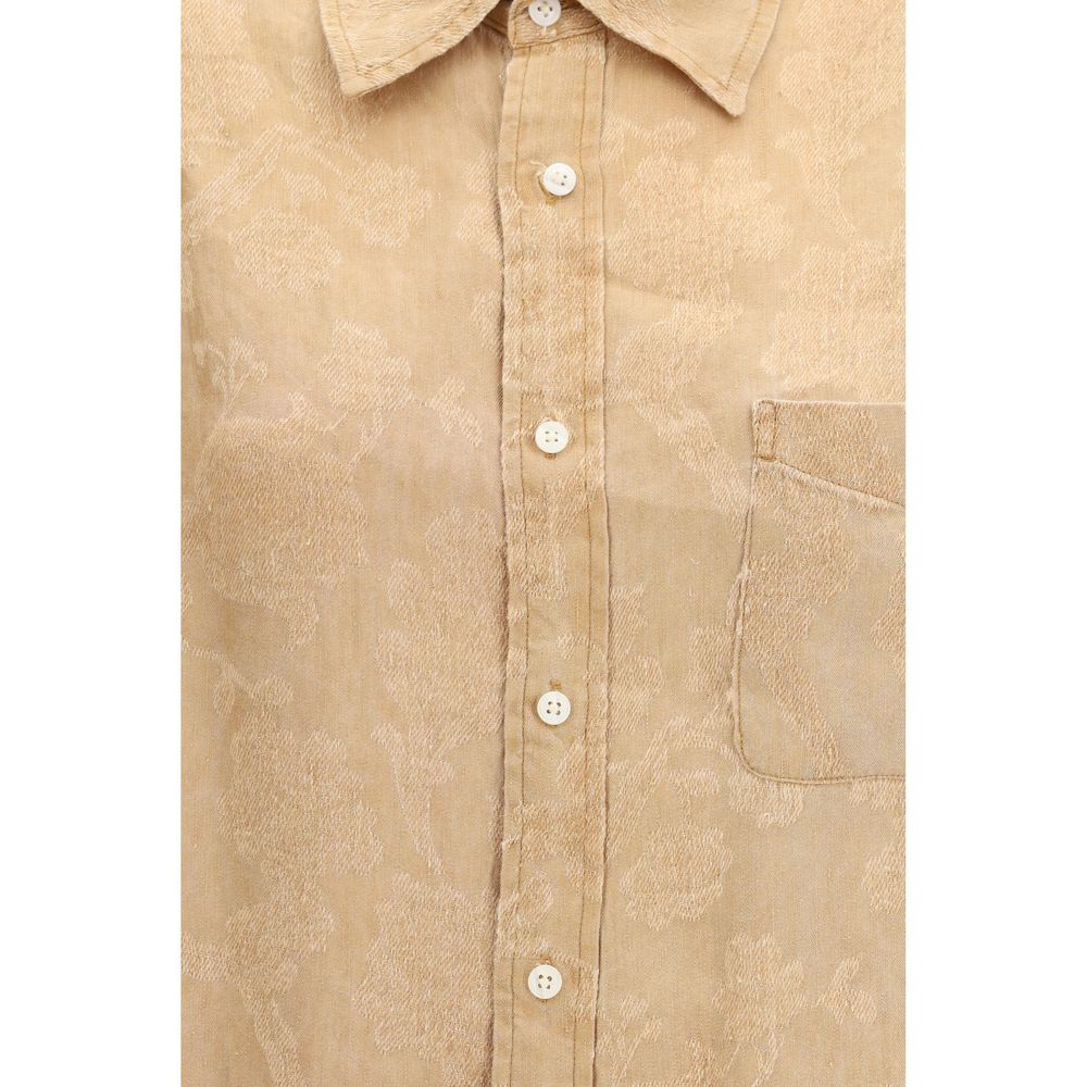 R13 Orange Viscose Pattern Shirt 1728,72470364320,Clothing,New with tags,Orange,Pattern - Shirts - Clothing,R13,S,Shirts - Clothing,Women
