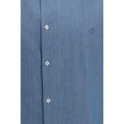 Brooksfield Blue Cotton Shirt
