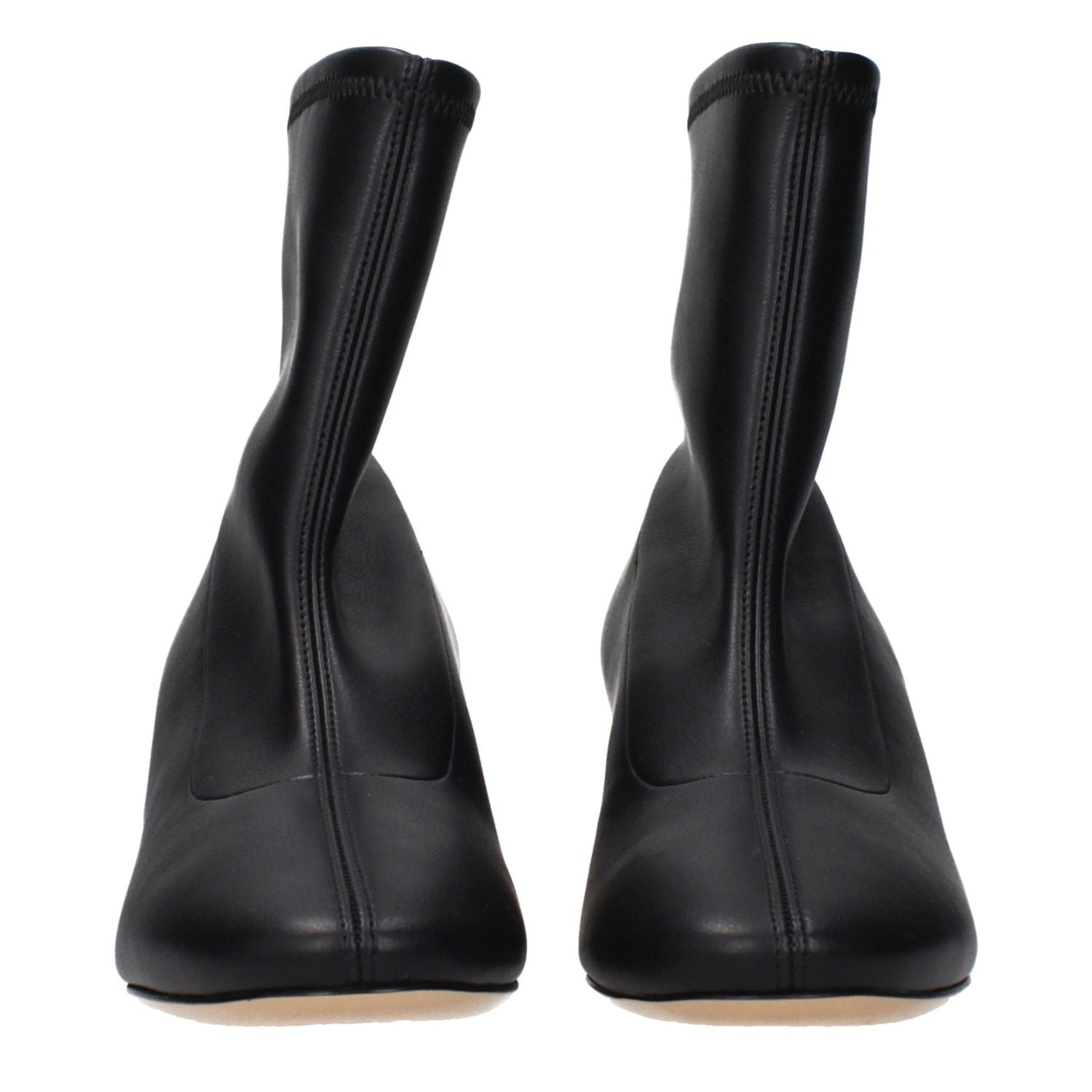Casadei Black Leather Ankle Boots