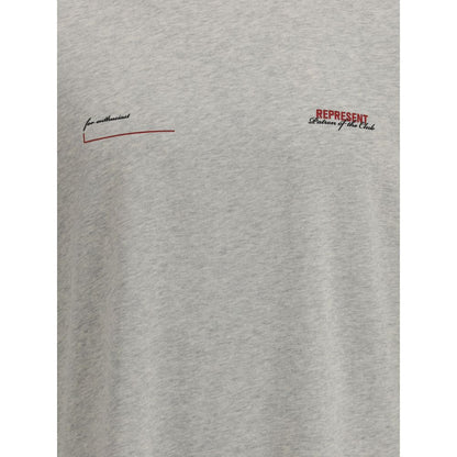 Represent Gray Cotton T-Shirt