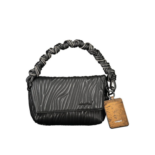 Desigual Ecru Polyurethane Women's Handbag 1728,67403481248,Bags,Black,Desigual,Handbags - Bags,New with tags,Women