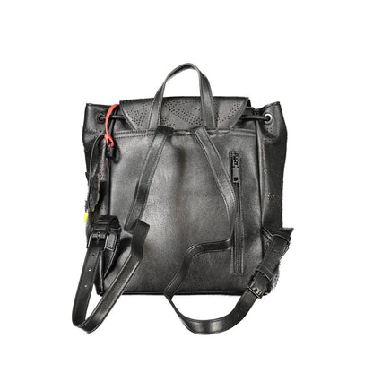 Desigual Black Polyurethane Women's Mini Backpack 1728,67403481248,Backpacks - Bags,Bags,Black,Desigual,New with tags,Women