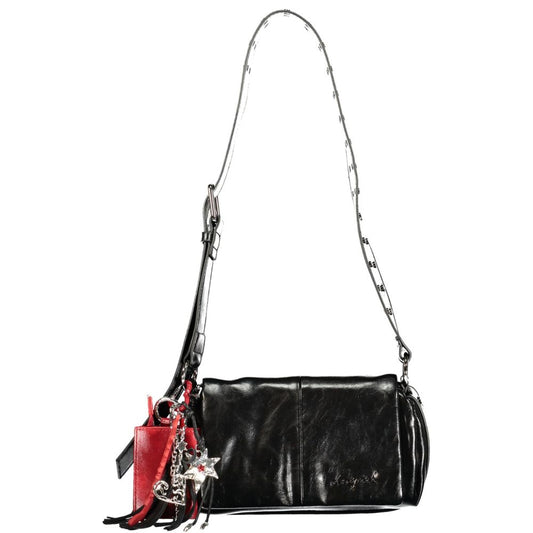 Desigual Black Polyurethane Women Handbag 1728,67403481248,Bags,Black,Desigual,Handbags - Bags,New with tags,Women