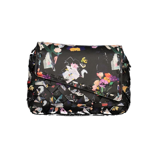 Desigual Black Polyurethane Women Handbag 1728,67403481248,Bags,Black,Desigual,Handbags - Bags,New with tags,Women