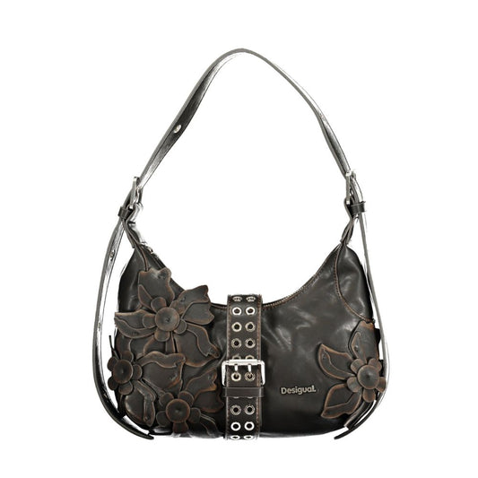 Desigual Marrone Polyurethane Women's Shoulder Bag 1728,67403481248,Bags,Brown,Desigual,Handbags - Bags,New with tags,Women