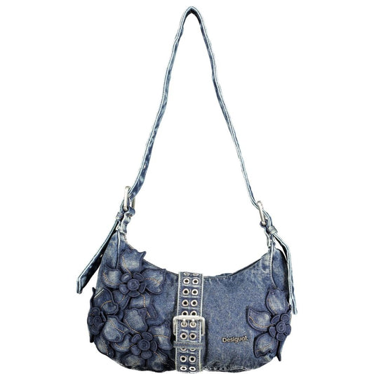 Desigual Blue Cotton Women's Shoulder Bag 1728,67403481248,Bags,Blue,Desigual,Handbags - Bags,New with tags,Women