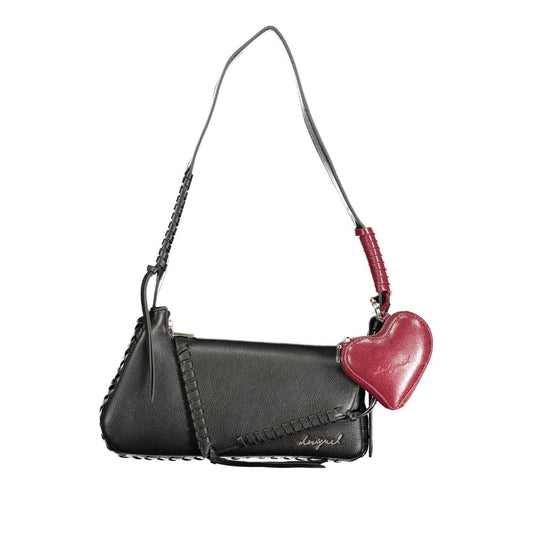 Desigual Black Polyurethane Women Handbag 1728,67403481248,Bags,Black,Desigual,Handbags - Bags,New with tags,Women