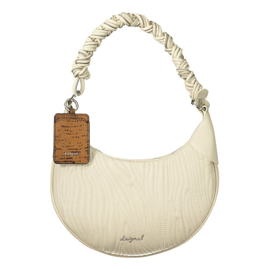 Desigual Bianco Poliuretano Women Handbag 1728,67403481248,Bags,Desigual,Handbags - Bags,New with tags,White,Women