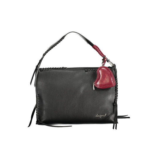 Desigual Nero Poliuretano Women Handbag 1728,67403481248,Bags,Black,Desigual,Handbags - Bags,New with tags,Women