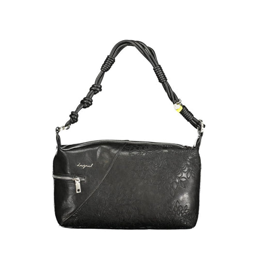 Desigual Black Polyurethane Women's Handbag 1728,67403481248,Bags,Black,Desigual,Handbags - Bags,New with tags,Women