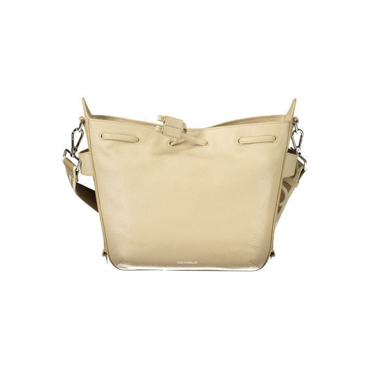 Coccinelle Beige Leather Women Handbag 1728,67403481248,Bags,Beige,Coccinelle,Handbags - Bags,New with tags,Women