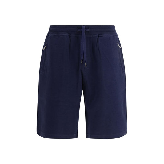 Brunello Cucinelli Blue Cotton Bermuda Shorts 1728,72470364320,Bermuda - Shorts - Clothing,Blue,Brunello Cucinelli,Clothing,L,M,Men,New with tags,S,Shorts - Clothing,XL