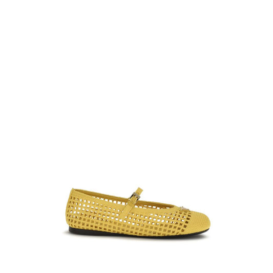 Prada Bicolor Cotton Ballet Flats 1728,72470364320,Ballet Flats - Flats - Shoes,Bicolor,EU37/US7,EU38/US8,EU39/US9,EU40/US10,EU41/US11,Flats - Shoes,New with tags,Prada,Shoes,Women