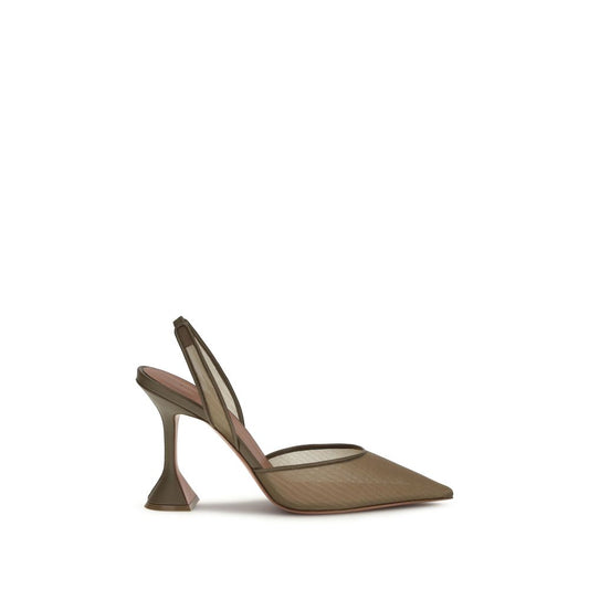 Amina Muaddi Brown Fabric High Heel Pumps 1728,72470364320,Amina Muaddi,Brown,EU36.5/US6.5,EU36/US6,EU37.5/US7.5,EU37/US7,EU38.5/US8.5,EU38/US8,EU39/US9,EU40/US10,EU41/US11,High Heel - Pumps - Shoes,New with tags,Pumps - Shoes,Shoes,Women