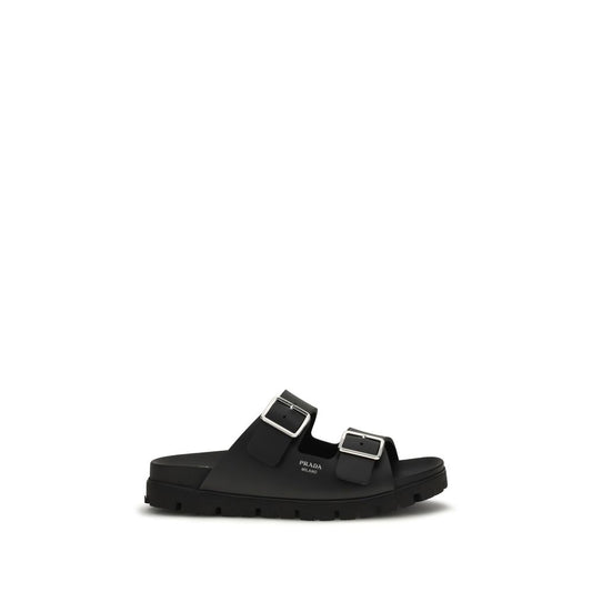 Prada Black Calf Leather Bos Taurus Flat Sandals 1728,72470364320,Black,EU 38 | US 5,EU 38.5 | US 5.5,EU39.5/US6.5,EU39/US6,EU40.5/US7.5,EU40/US7,EU41.5/US8.5,EU41/US8,EU42/US9,EU43/US10,EU44/US11,EU45/US12,Flat - Sandals - Shoes,Men,New with tags,Prada,S