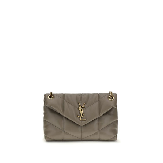 Saint Laurent Gray Lamb Leather Shoulder Bag 1728,72470364320,Bags,Gray,New with tags,Saint Laurent,Shoulder Bags - Bags,Women