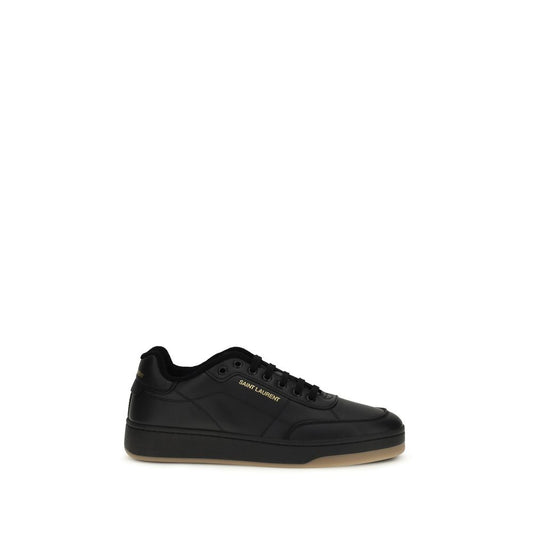 Saint Laurent Black Calf Leather Bos Taurus Low Top Sneakers 1728,72470364320,Black,EU40.5/US7.5,EU40/US7,EU41.5/US8.5,EU41/US8,EU43/US10,EU44/US11,EU45/US12,EU46/US13,Low Tops - Sneakers - Shoes,Men,New with tags,Saint Laurent,Shoes,Sneakers - Shoes
