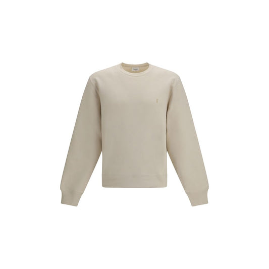 Saint Laurent Beige Cotton Sweatshirt 1728,72470364320,Beige,Clothing,L,M,Men,New with tags,S,Saint Laurent,Sweaters - Clothing,Sweatshirts - Sweaters - Clothing,XL