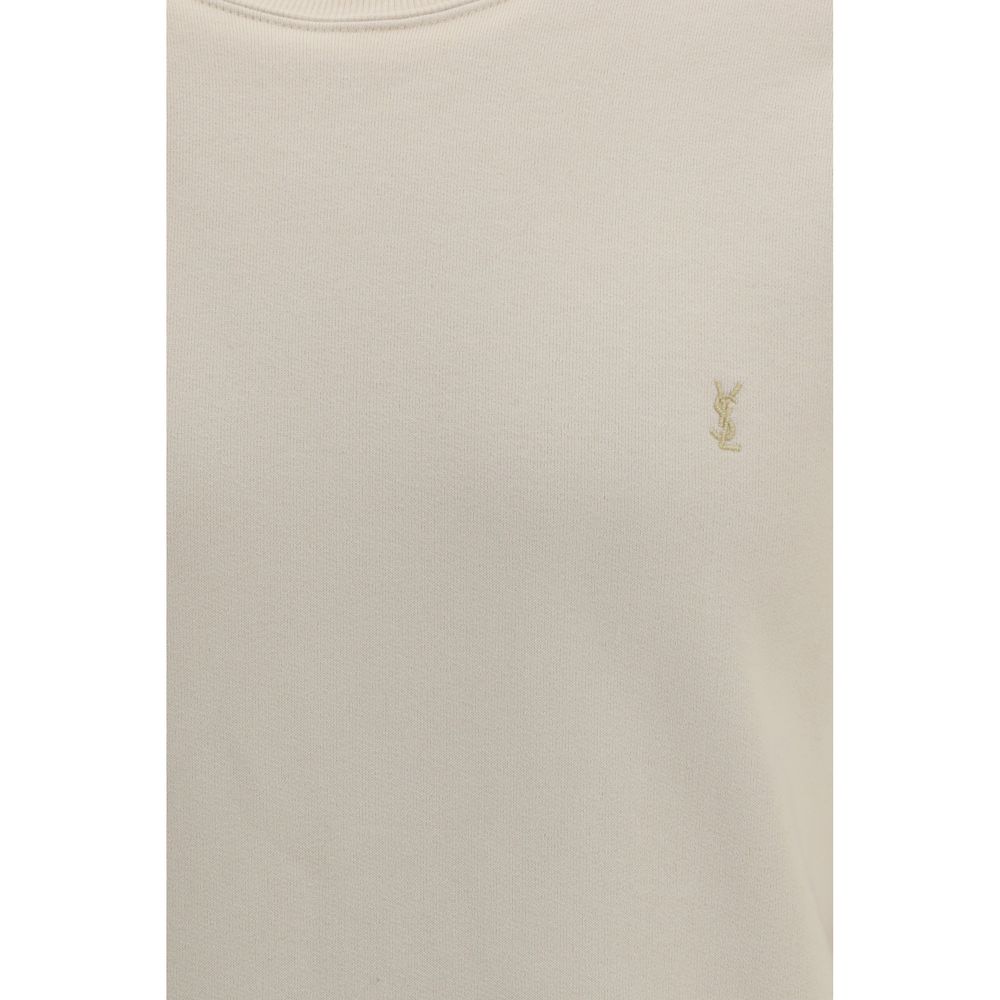 Saint Laurent Beige Cotton Sweatshirt