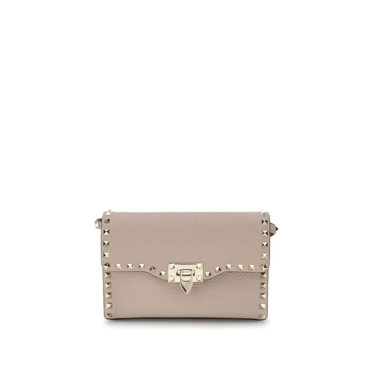 Valentino Garavani Beige Calf Leather Bos Taurus Shoulder Bag 1728,72470364320,Bags,Beige,New with tags,Shoulder Bags - Bags,Valentino Garavani,Women