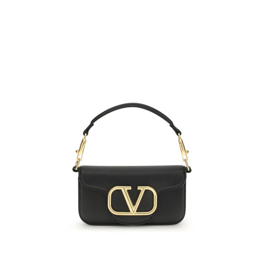 Valentino Garavani Black Calf Leather Bos Taurus Shoulder Bag 1728,72470364320,Bags,Black,New with tags,Shoulder Bags - Bags,Valentino Garavani,Women