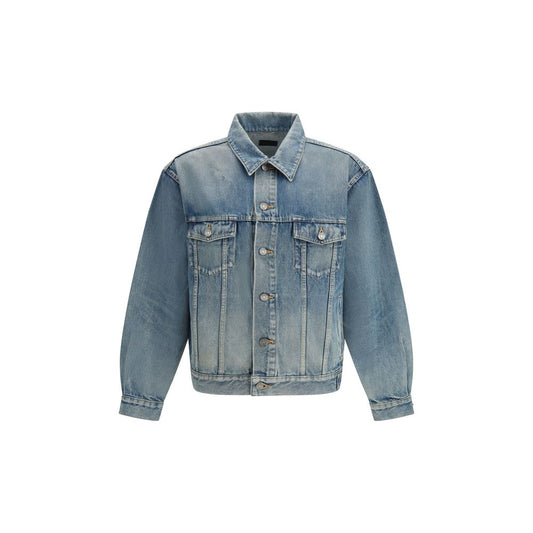 Saint Laurent Blue Cotton Denim Jacket 1728,72470364320,Blue,Clothing,Denim Jackets - Jackets & Coats - Clothing,IT48 | M,IT50 | L,IT52 | XL,IT54 | XXL,Jackets & Coats - Clothing,Men,New with tags,Saint Laurent