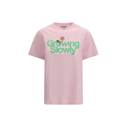 Ganni Multicolor Cotton T-Shirt