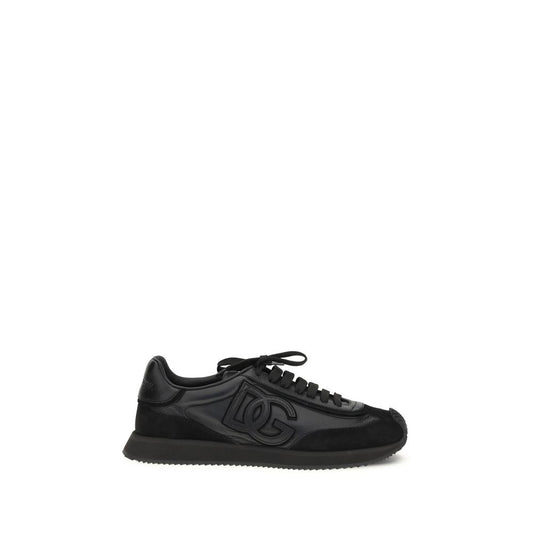 Dolce & Gabbana Black Calf Leather Bos Taurus Athletic Sneakers 1728,72470364320,Athletic - Sneakers - Shoes,Black,Dolce & Gabbana,EU39/US6,EU40.5/US7.5,EU41.5/US8.5,EU42.5/US9.5,EU42/US9,EU43.5/US10.5,EU44/US11,EU45/US12,EU46/US13,Men,New with tags,Shoes