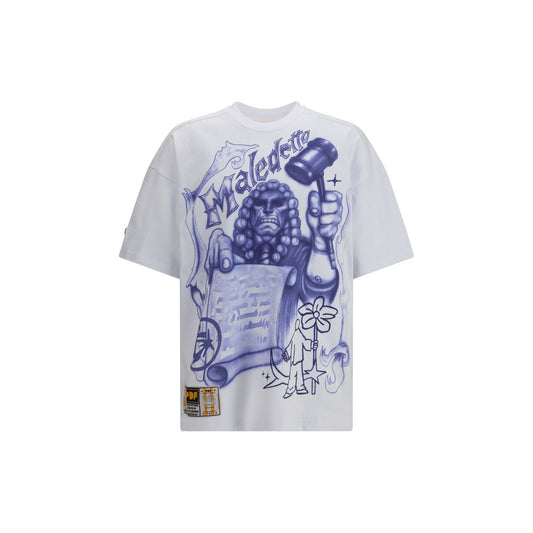PDF Channel White Cotton T-Shirt 1728,72470364320,Clothing,L,M,Men,New with tags,PDF Channel,S,T-Shirts - Clothing,White,XS
