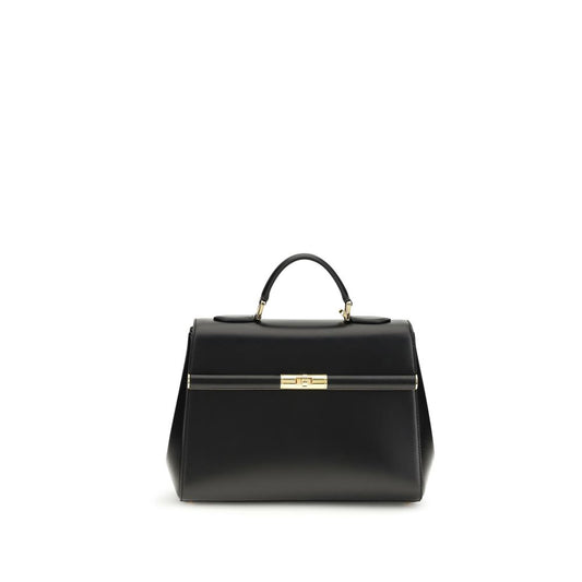 Dolce & Gabbana Black Calf Leather Bos Taurus Shoulder Bag 1728,72470364320,Bags,Black,Dolce & Gabbana,New with tags,Shoulder Bags - Bags,Women