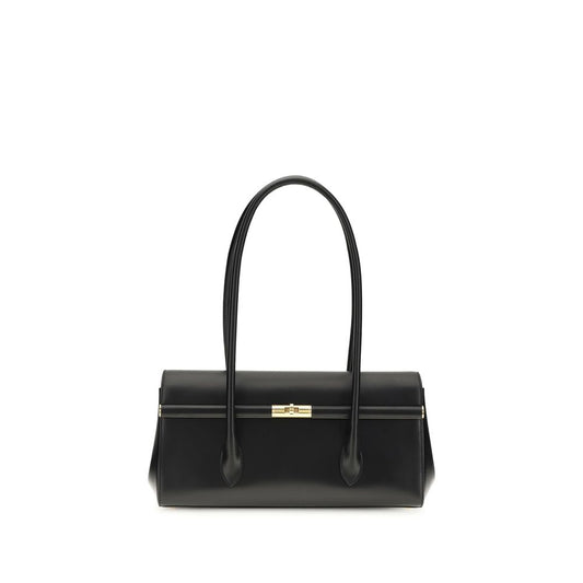 Dolce & Gabbana Black Calf Leather Bos Taurus Shoulder Bag 1728,72470364320,Bags,Black,Dolce & Gabbana,New with tags,Shoulder Bags - Bags,Women
