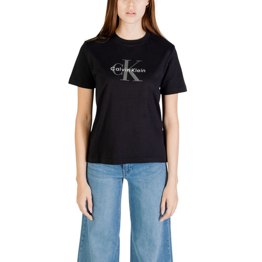 Calvin Klein Jeans Black Cotton T-Shirt 1728,71956299936,Black,Calvin Klein Jeans,Clothing,IT38|XS,IT40|S,IT42|M,IT44|L,New with tags,T-Shirts - Clothing,T-Shirts - T-Shirts - Clothing,Women,XL