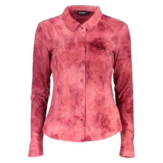 Desigual Rosso Polyester Women Shirt 1728,67403481248,Clothing,Desigual,L,M,New with tags,Pattern - Shirts - Clothing,Red,S,Shirts - Clothing,Women