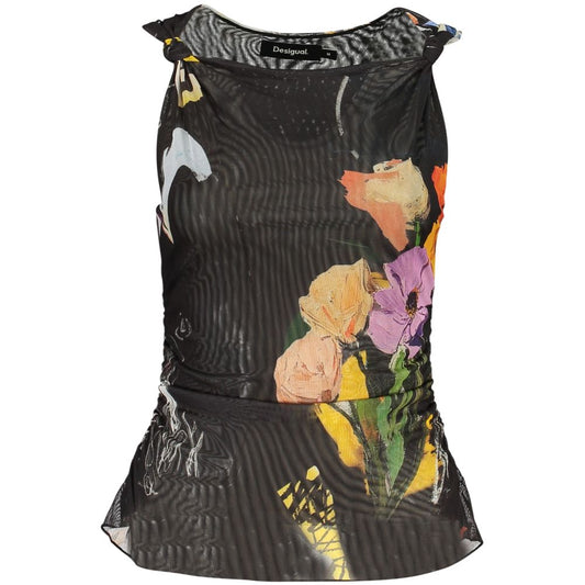 Desigual Black Polyester Tank Tops