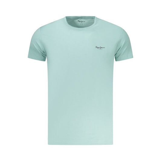 Pepe Jeans Blue Cotton T-Shirt 1728,67403481248,Blue,Clothing,L,M,Men,New with tags,Pepe Jeans,S,T-Shirts - Clothing,T-Shirts - T-Shirts - Clothing,XL,XXL