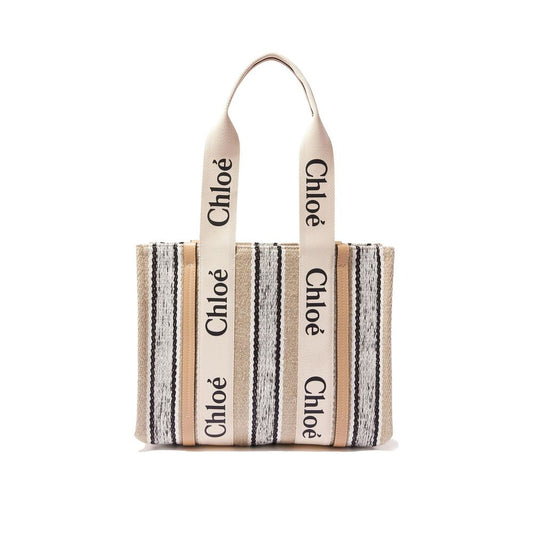 Chloé Beige Linen Tote Bag 1728,75611013280,Bags,Beige,Chloé,New with tags,Tote Bags - Bags,Women
