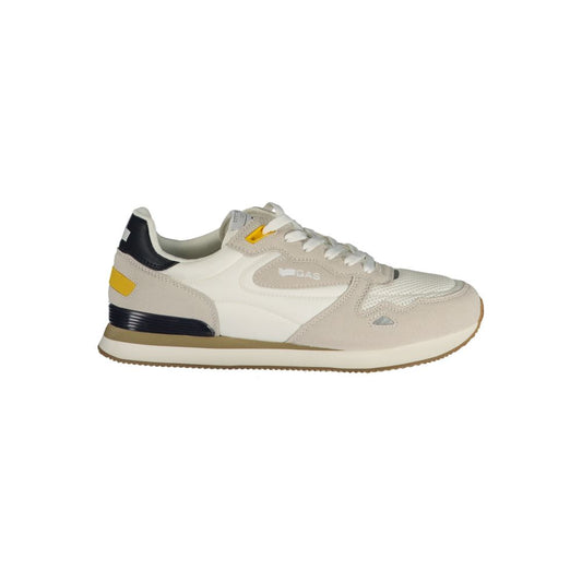Gas White Polyester Men Sneaker 1728,67403481248,Athletic - Sneakers - Shoes,EU40/US7,EU41/US8,EU42/US9,EU43/US10,EU44/US11,EU45/US12,EU46,Gas,Men,New with tags,Shoes,Sneakers - Shoes,White