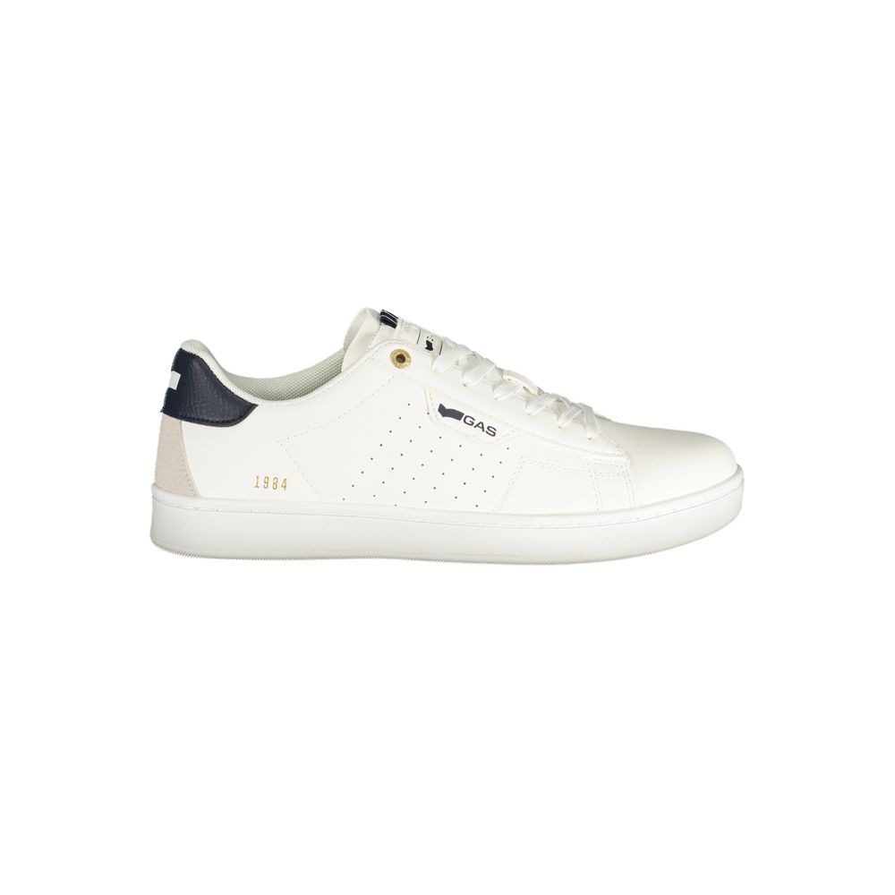 Gas Bianco Polyurethane Men Sneaker 1728,67403481248,Athletic - Sneakers - Shoes,EU40/US7,EU41/US8,EU42/US9,EU43/US10,EU44/US11,EU45/US12,EU46,Gas,Men,New with tags,Shoes,Sneakers - Shoes,White