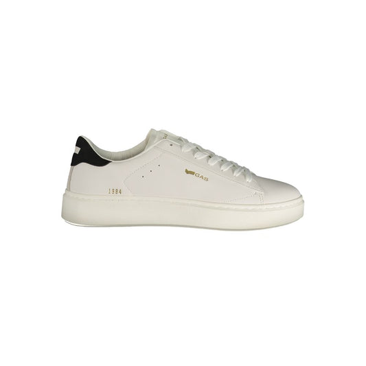 Gas White Polyurethane Men Sneaker 1728,67403481248,EU41/US8,EU42/US9,EU43/US10,EU44/US11,EU45/US12,EU46,Gas,Low Tops - Sneakers - Shoes,Men,New with tags,Shoes,Sneakers - Shoes,White