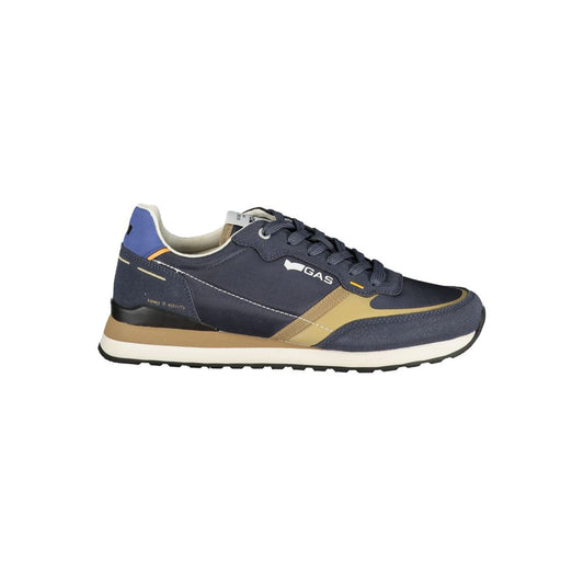 Gas Blue Polyurethane Men Sneaker 1728,67403481248,Athletic - Sneakers - Shoes,Blue,EU40/US7,EU41/US8,EU42/US9,EU43/US10,EU44/US11,EU45/US12,EU46,Gas,Men,New with tags,Shoes,Sneakers - Shoes