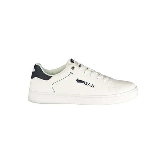 Gas White Polyurethane Men Sneaker 1728,67403481248,Athletic - Sneakers - Shoes,EU40/US7,EU41/US8,EU42/US9,EU43/US10,EU44/US11,EU45/US12,EU46,Gas,Men,New with tags,Shoes,Sneakers - Shoes,White