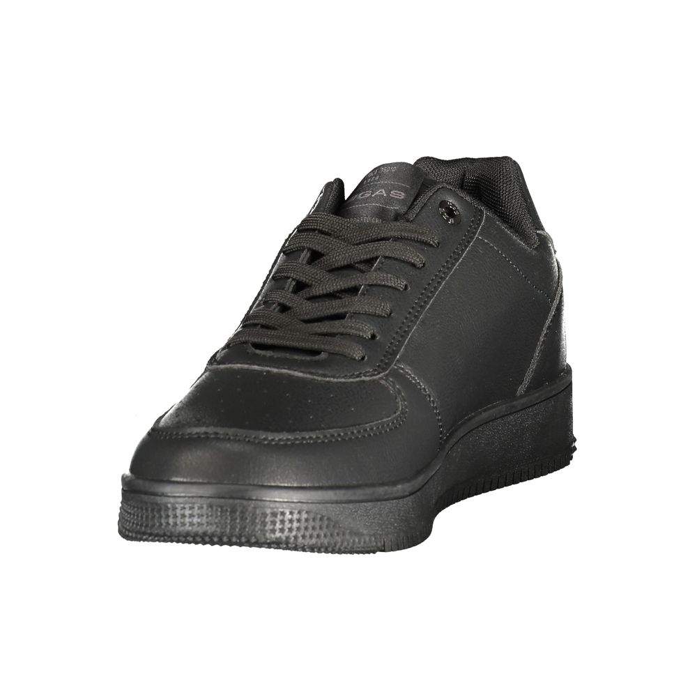 Gas Black Polyurethane Men's Sneaker 1728,67403481248,Athletic - Sneakers - Shoes,Black,EU40/US7,EU41/US8,EU42/US9,EU43/US10,EU44/US11,EU45/US12,EU46,Gas,Men,New with tags,Shoes,Sneakers - Shoes