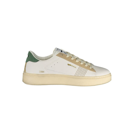 Gas White Polyester Athletic Sneakers 1728,67403481248,Athletic - Sneakers - Shoes,EU40/US7,EU41/US8,EU42/US9,EU43/US10,EU44/US11,EU45/US12,EU46,Gas,Men,New with tags,Shoes,Sneakers - Shoes,White