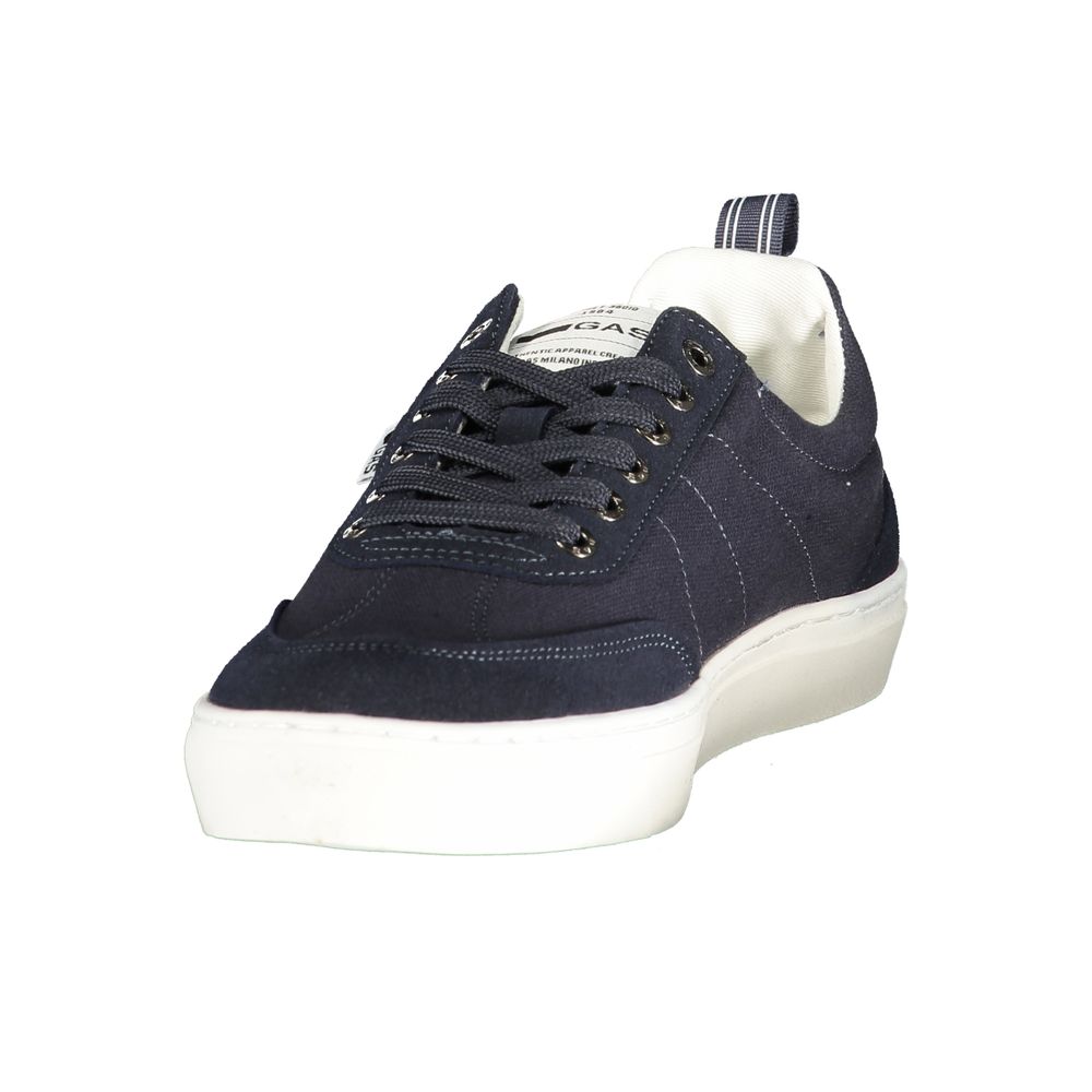Gas Blue Polyester Athletic Sneakers 1728,67403481248,Athletic - Sneakers - Shoes,Blue,EU40/US7,EU41/US8,EU42/US9,EU43/US10,EU44/US11,EU45/US12,Gas,Men,New with tags,Shoes,Sneakers - Shoes