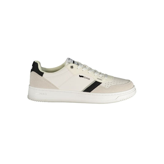 Gas White Polyester Athletic Sneakers 1728,67403481248,Athletic - Sneakers - Shoes,EU40/US7,EU41/US8,EU42/US9,EU43/US10,EU44/US11,EU45/US12,EU46,Gas,Men,New with tags,Shoes,Sneakers - Shoes,White