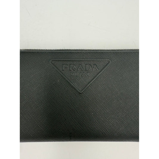 Prada PRADA Zip in Saffiano Leather Wallet